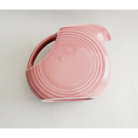 Fiesta Fiestaware HLC Rose Pink Large Disc Pitcher Made In USA